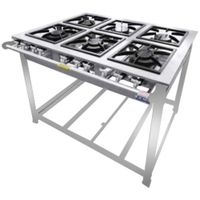 Fogao-a-Gas-6-Bocas-40x40-Baixa-Pressao-6BSD-Inox-FC2-EQ703FC